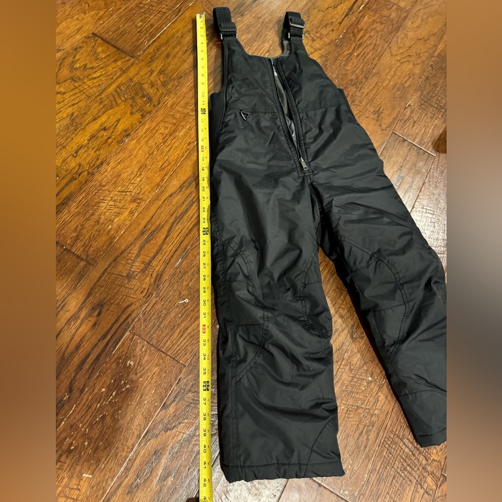 White Sierra Kids Black Snow Bib Pants